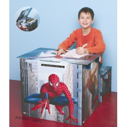 Tabouret + bureau Spidermann