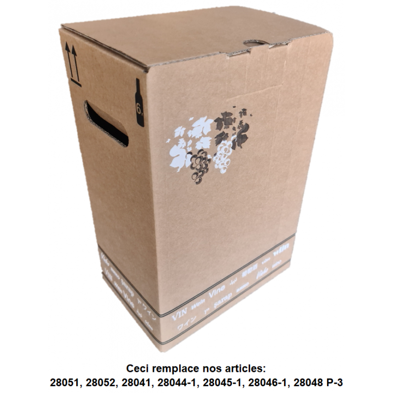 Carton de 6x70/75cl debout 100% automatique UNIVERSEL