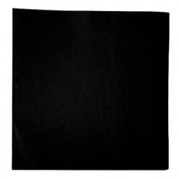 Serviette 10x10cm cocktail double point noir